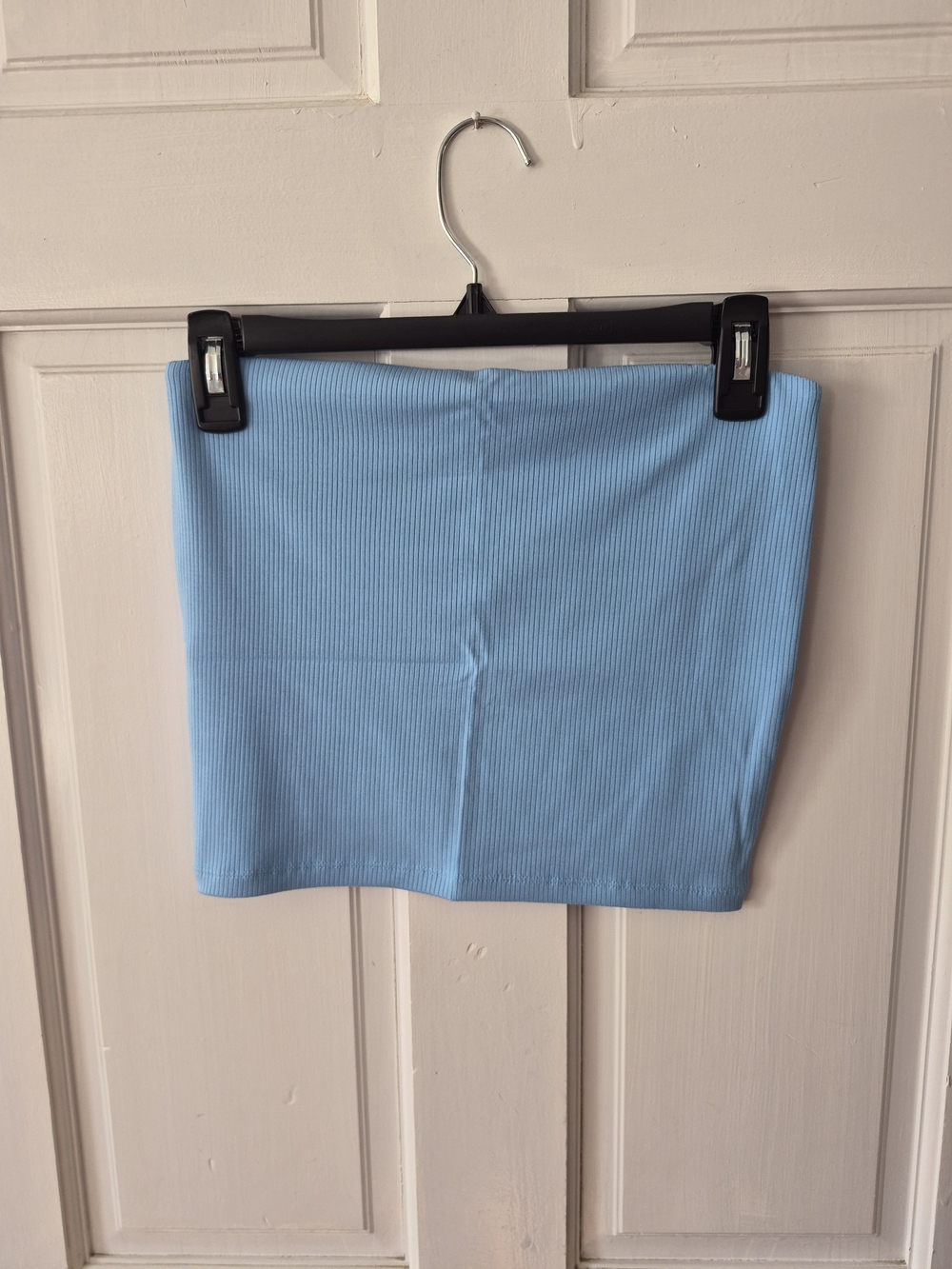 aerie Light Blue Ribbed Crop Top